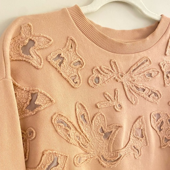 Banana Republic Womans Pink Crew Neck Sweater Size Small - Picture 7 of 14